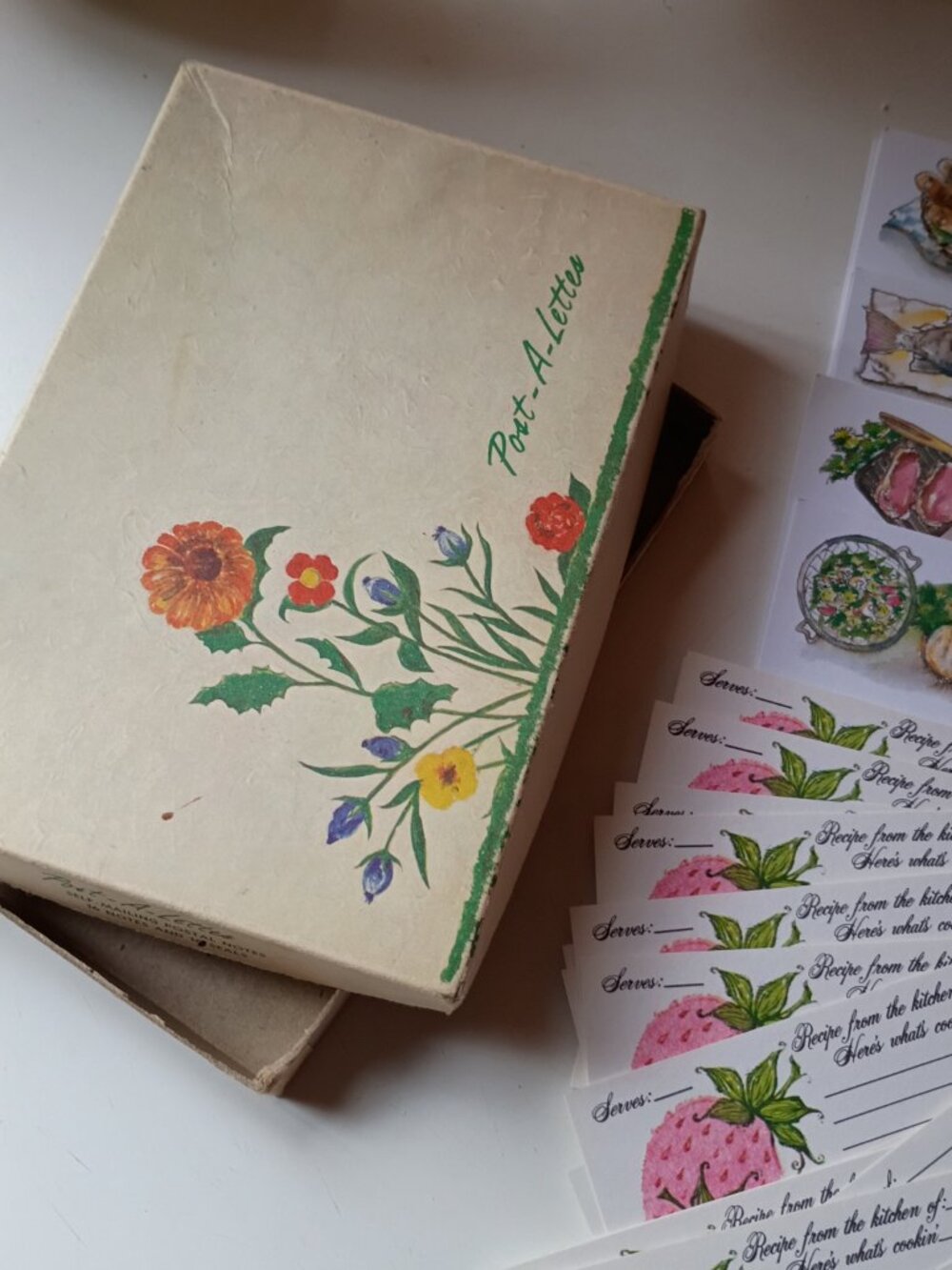 Recipe Cards Old 45 Total In Box  5"x3" - Picture 2 of 4